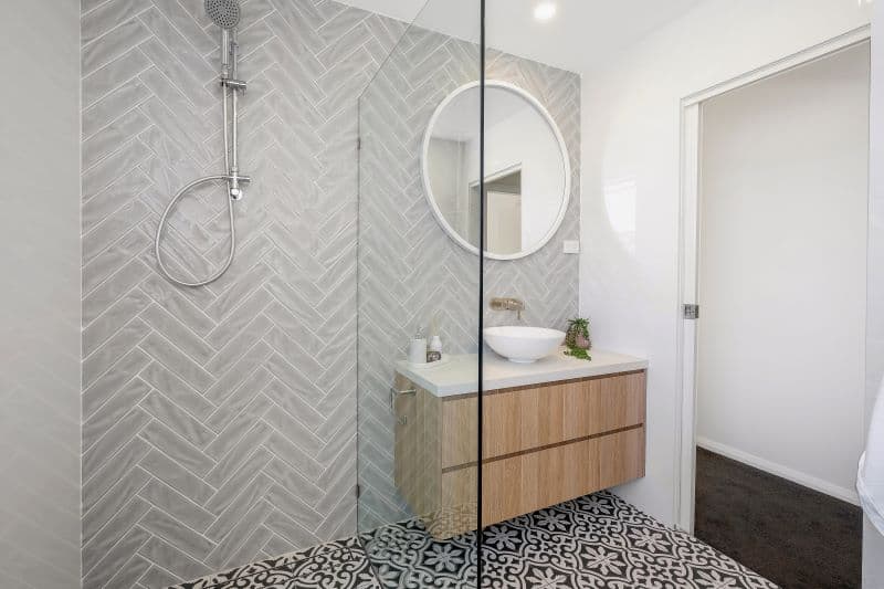 Modern bathroom remodel by dura