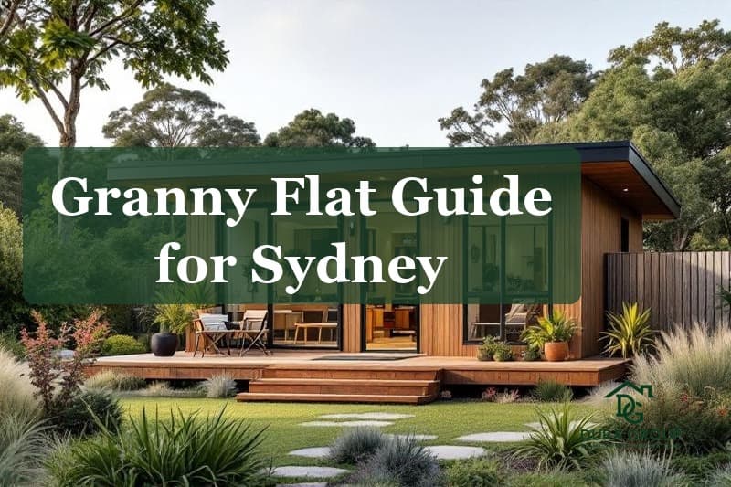 Modern detached granny flat with timber cladding in a Sydney backyard
