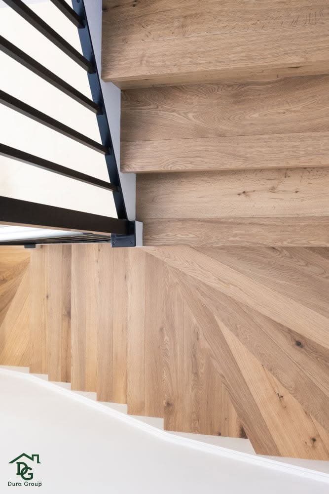 Elegant timber staircase design for