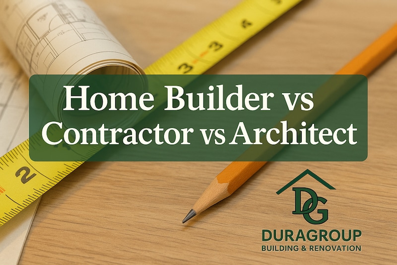 Home Builder vs Contractor vs Architect