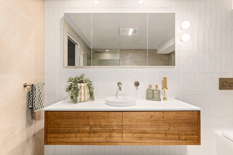 Transform your space with our elegant bathroom remodel featuring modern fixtures. Contact Dura Group for tailored renovation solutions today!