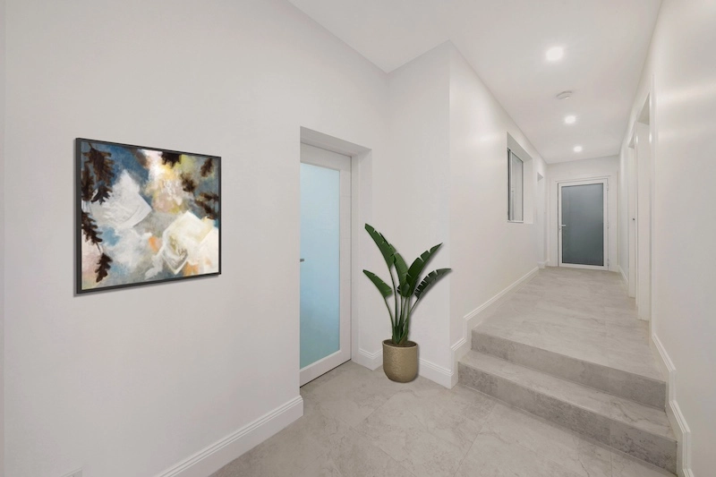Explore a sleek hallway transformation in Wooloware. Enhance your home with Dura Group's quality solutions. Contact us today for a free consultation!